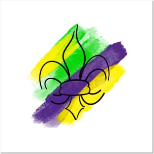 Mardi Gras Fleur de Lis Posters and Art